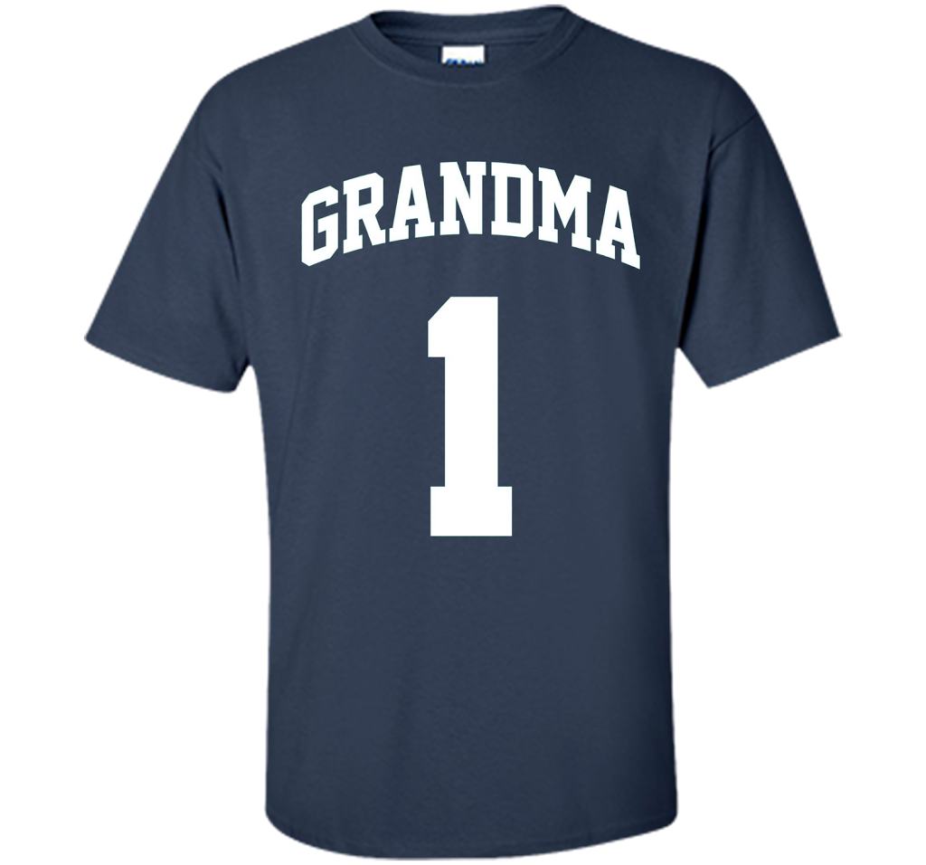 Number One Grandma T-Shirt shirt Navy
