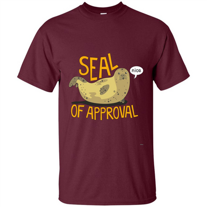 Seal Of Approval T-shirt Maroon