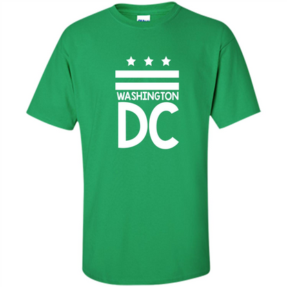 DC Flag T-shirt - Washington DC T-Shirt Irish Green