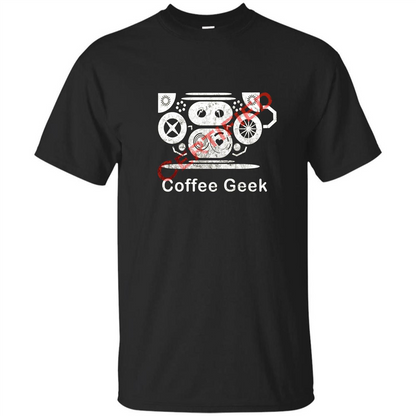 Coffee Lover T-shirt Certified Coffee Geek Black