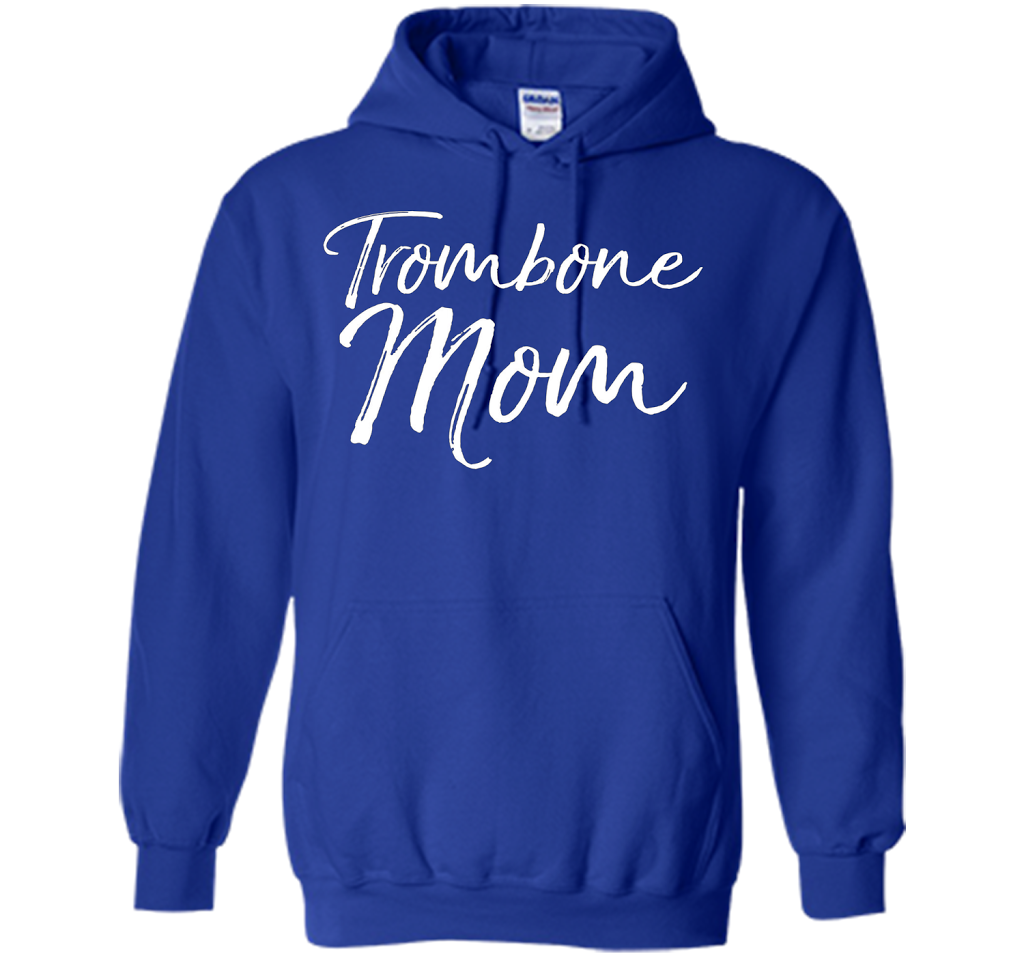 Trombone Mom Shirt Proud High School Marching Band Mother shirt Royal