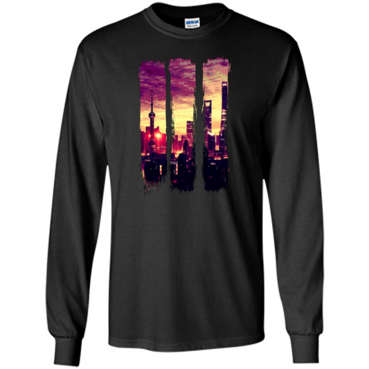 Sunset City T-shirt Black