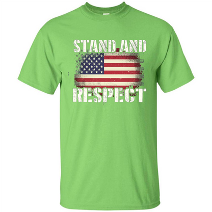 Military T-shirt Stand And Respect