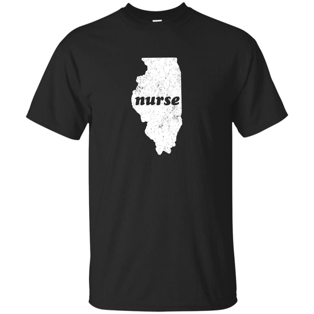 Nursing T-shirt Nurse Graduation Illinois T-shirt Black