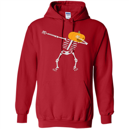 Dabbing Skeleton T-shirt Pumpkin Heat Dabbing Skeleton Red