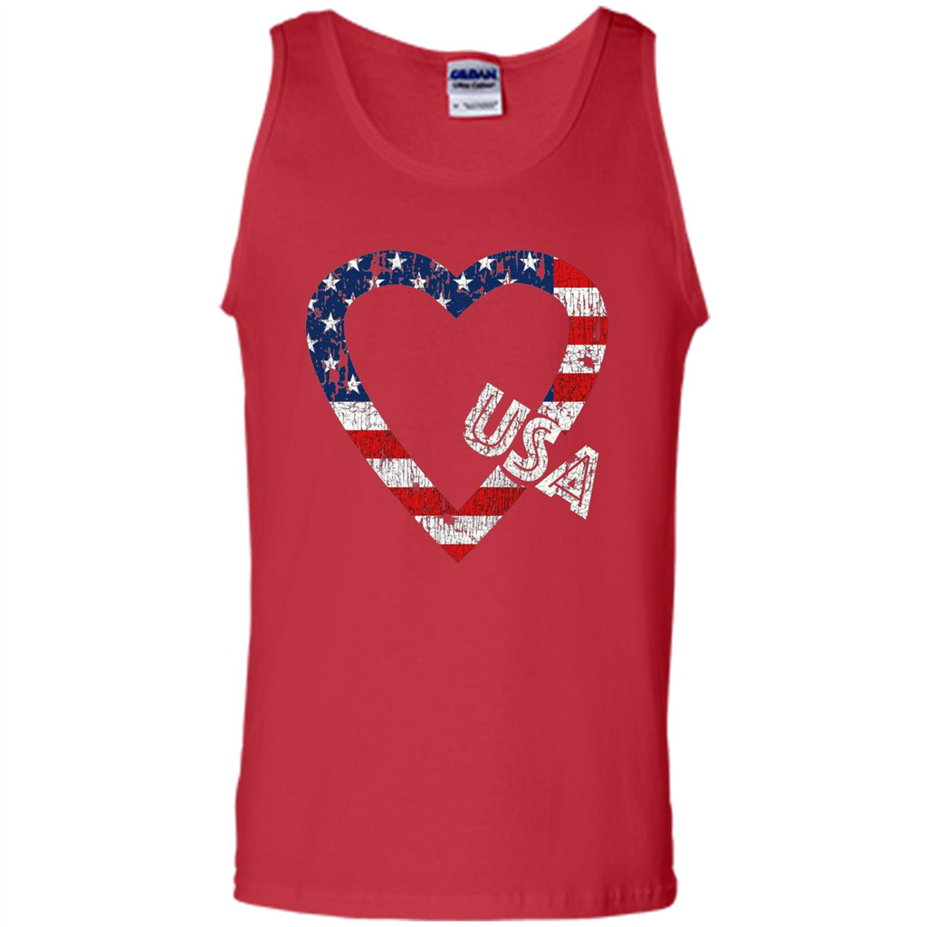 Independence Day T-shirt Love USA Red