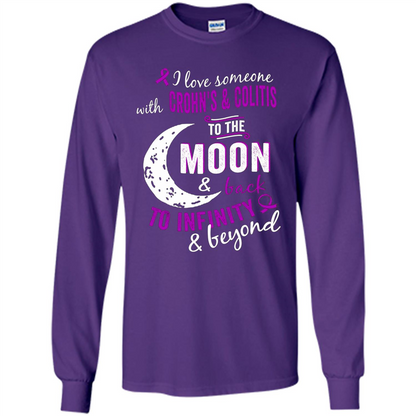 Crohn's and Colitis Awareness T-shirt Purple