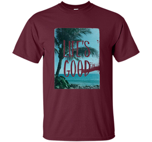 Life's Good Palm Tree T-Shirt cool shirt