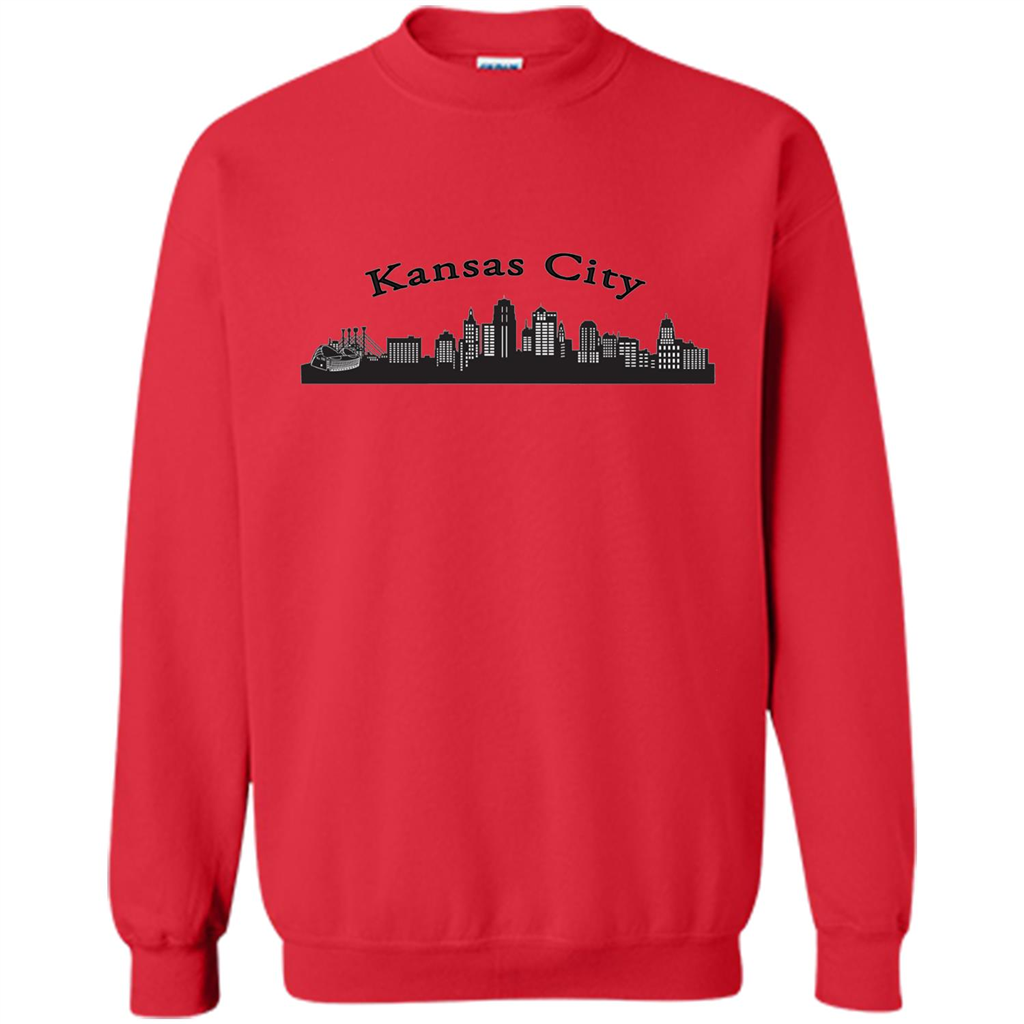 Kansas City Skyline T-shirts Red