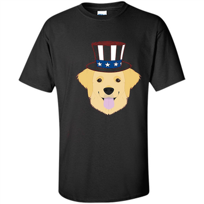 Dog Lover T-shirt The 4th of July Black