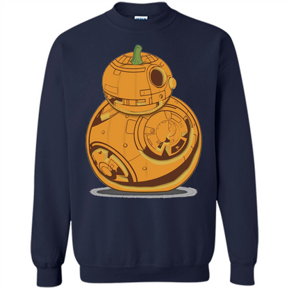 BB-8 Pumpkin Carving Halloween T-Shirt Navy