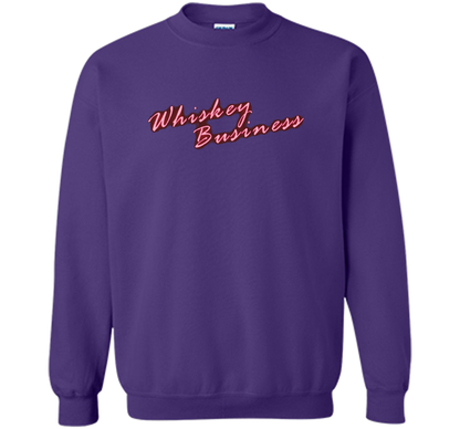 Whiskey Business Drinking 80's T-shirt shirt Purple