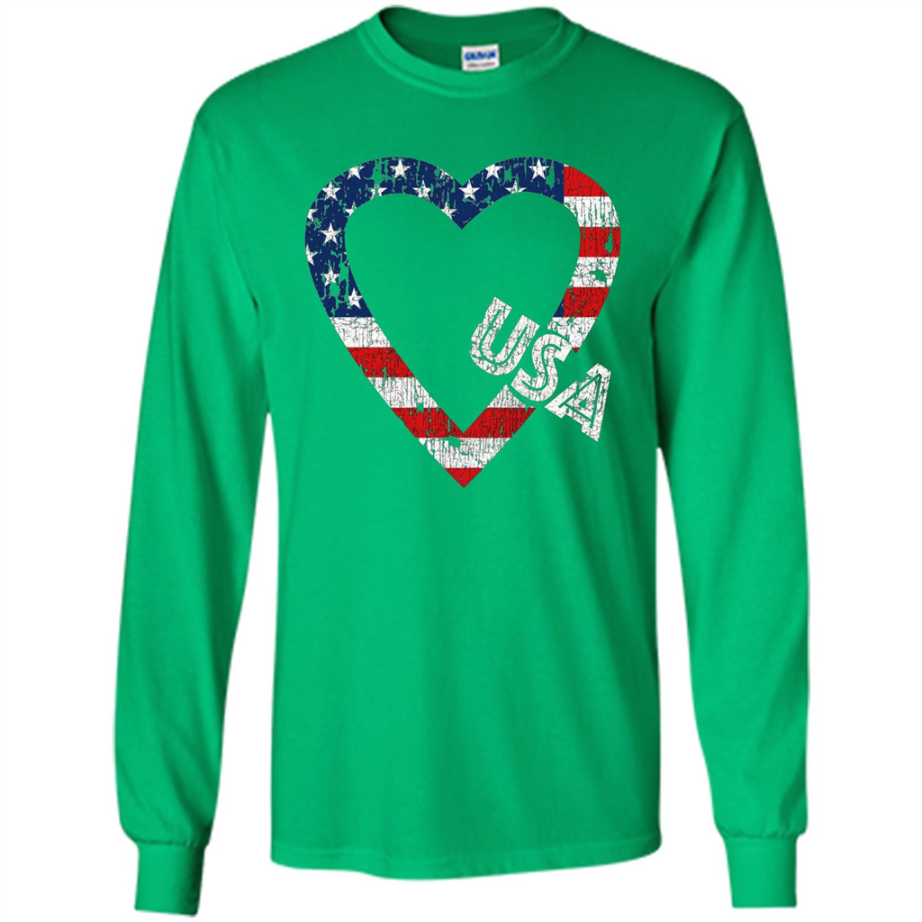 Independence Day T-shirt Love USA Irish Green