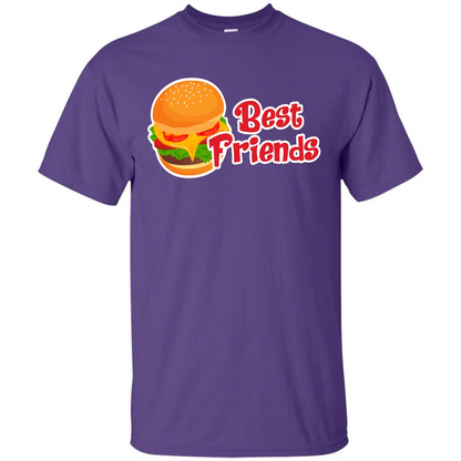 Hamburger T-shirt Best Friends T-shirt Purple