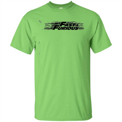 Movie T-shirt Fast And Furious Lime