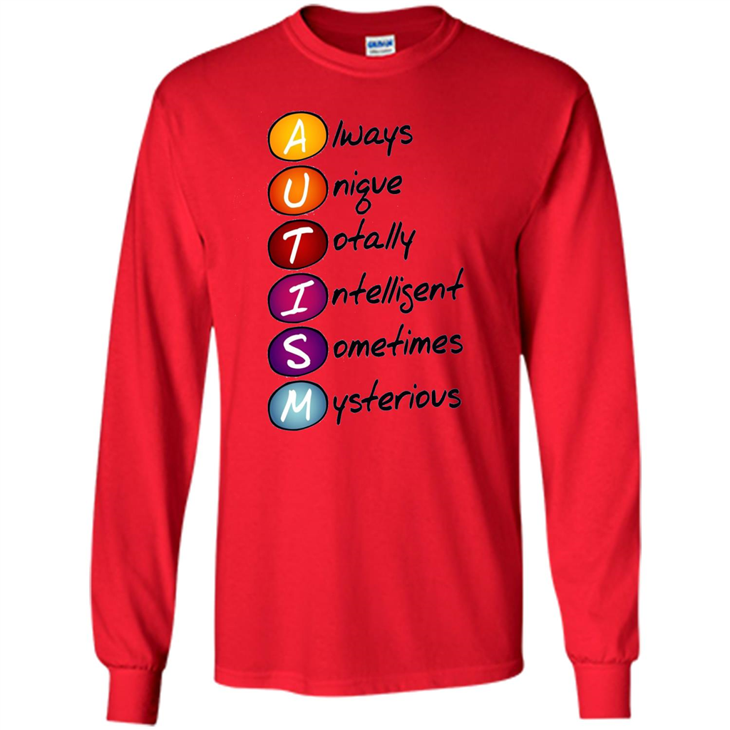 Autism Awareness Definition T-shirt Red