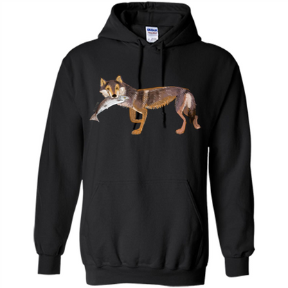 Sea Wolf T-shirt Fish and Wolf Black