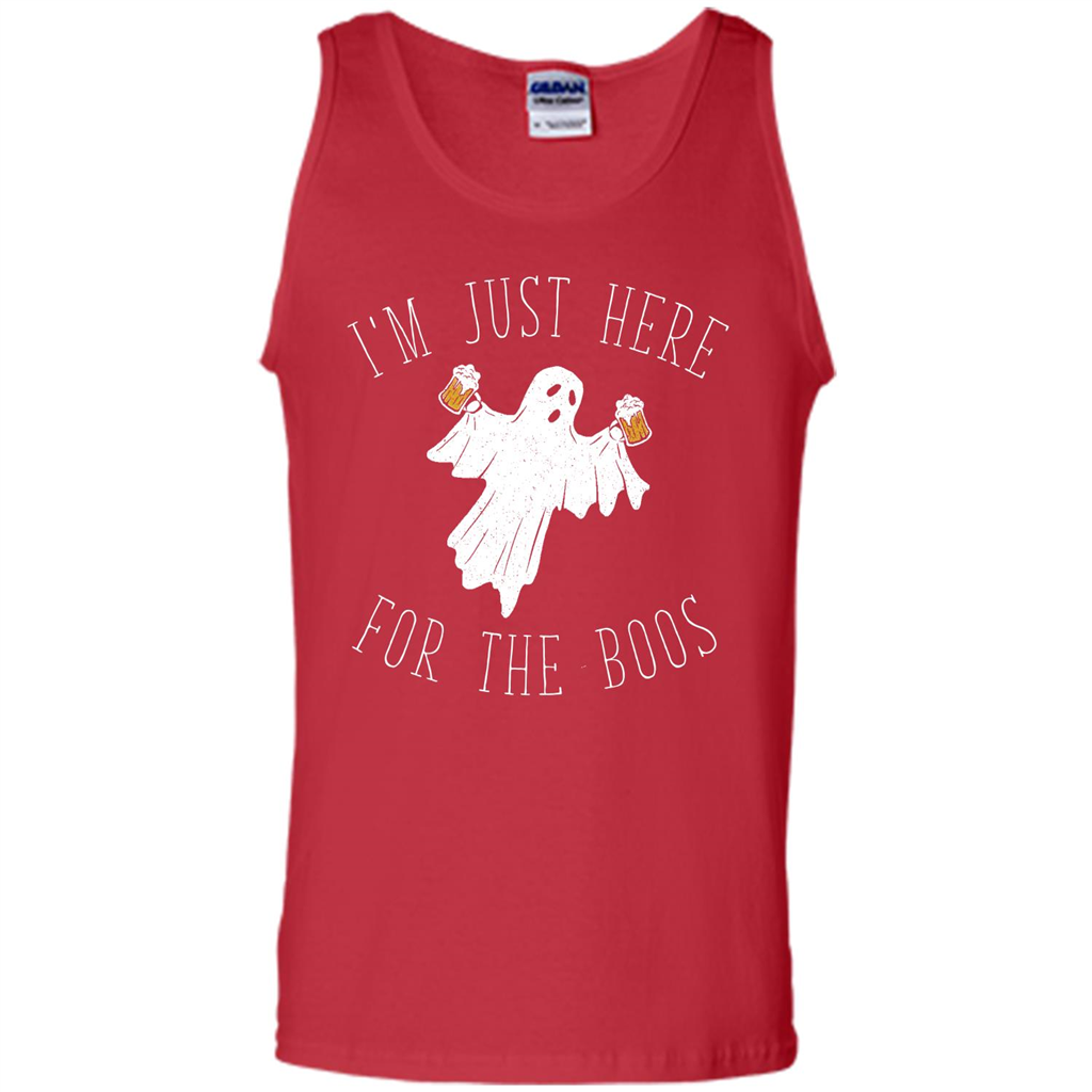Halloween T-shirt I'm Just Here For The Boos T-shirt Red