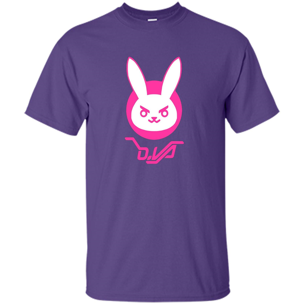 Overwatch D.VA Bunny Spray T-shirt Purple