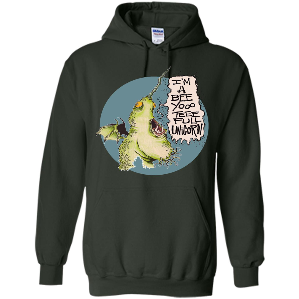 I'm A Beeyoooteeeful Unicorn T-Shirt Forest Green