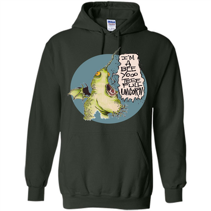 I'm A Beeyoooteeeful Unicorn T-Shirt Forest Green