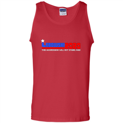 Lebowski 2020 This Aggression Will Not Stand Man T-shirt Red