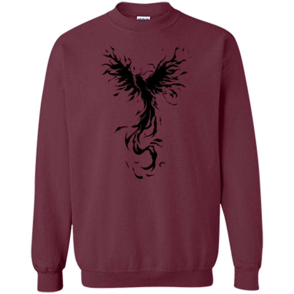 Black Phoenix T-shirt Maroon