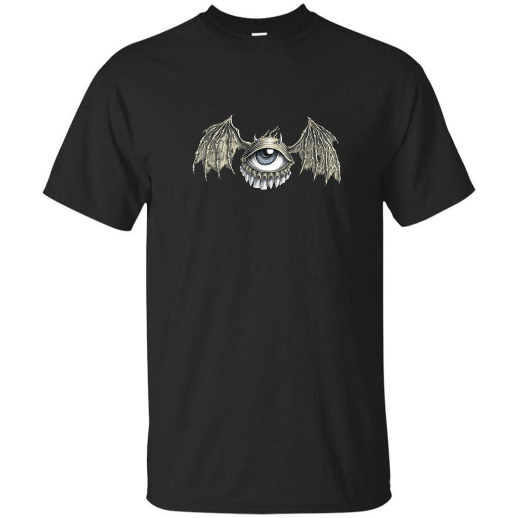 Eyebat T-shirt Scary Halloween Tshirt Black