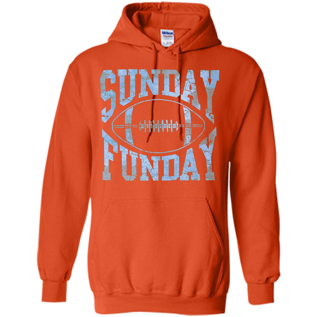 Football T-shirt Sunday Funday Football SeasonT-Shirt Orange