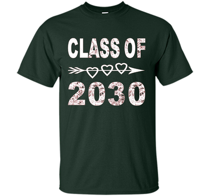 Kindergarten T-shirt Class Of 2030 Kindergarten Style T-shirt Forest Green