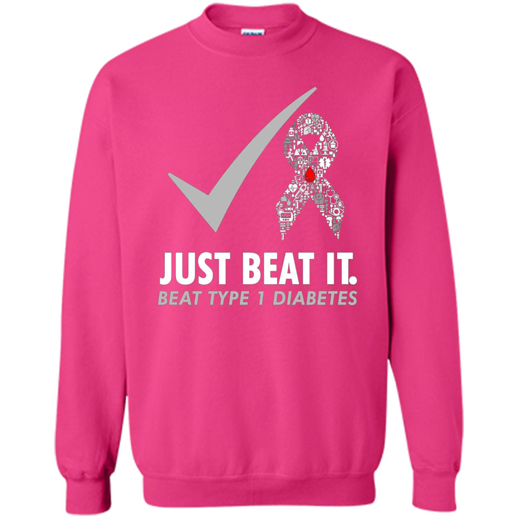 Just Beat It T-shirt Beat Type 1 Diabetes Heliconia