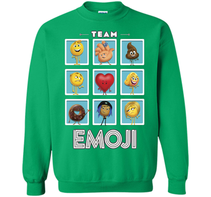 The Emoji Movie Team Emoji Panels Graphic T-Shirt shirt Irish Green