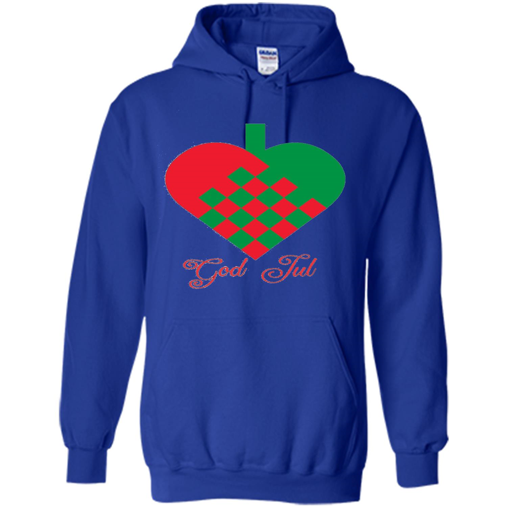 God Jul Merry Christmas T-shirt Royal