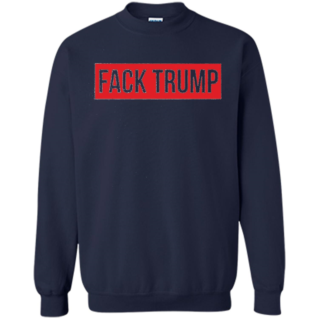 Fack Trump T-shirt Anti Trump T-shirt Navy