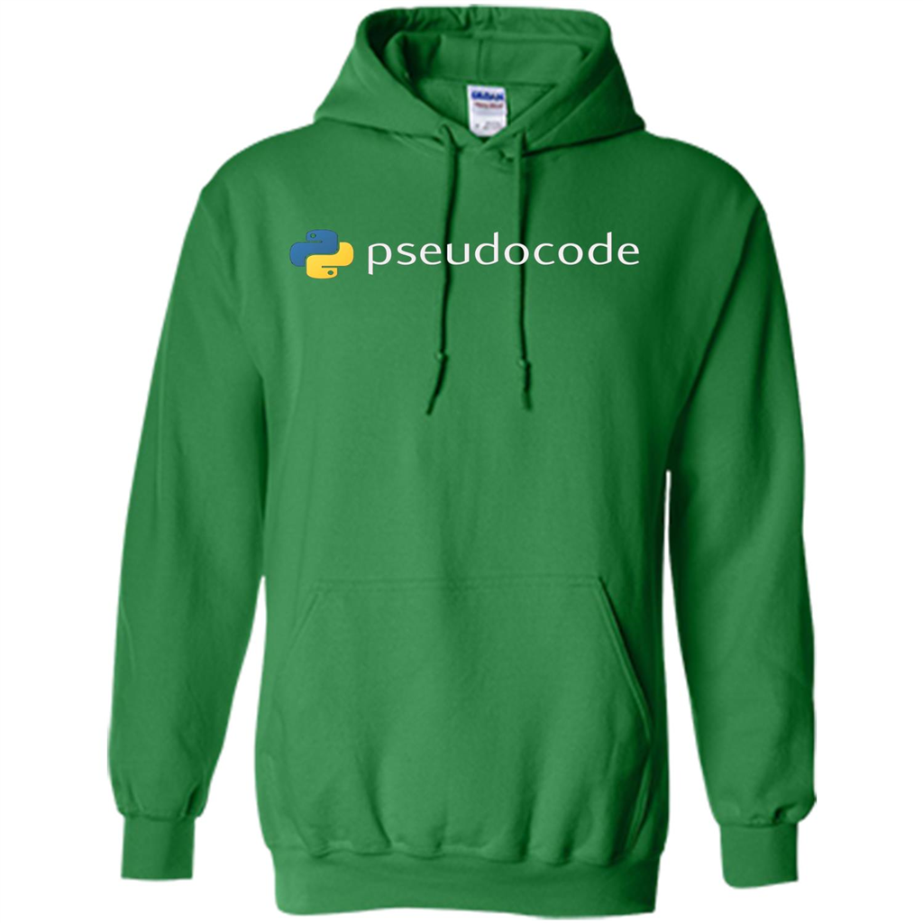 Funny Python Programming Pseudocode T-shirt Irish Green