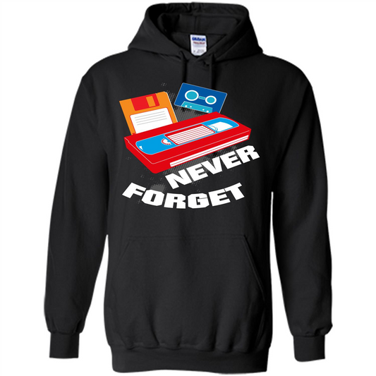 Floppy Disk Vhs 90s 80s T-shirt Never Forget Black