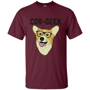 Cor-Geek Funny Corgi Nerd T-shirt