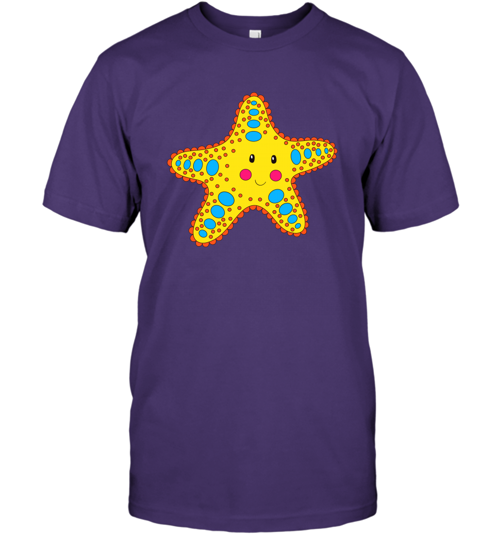 Starfish Summer Beaches Shirt T-Shirt T-Shirt Purple