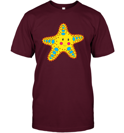 Starfish Summer Beaches Shirt T-Shirt T-Shirt Maroon
