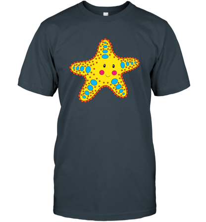 Starfish Summer Beaches Shirt T-Shirt T-Shirt Charcoal