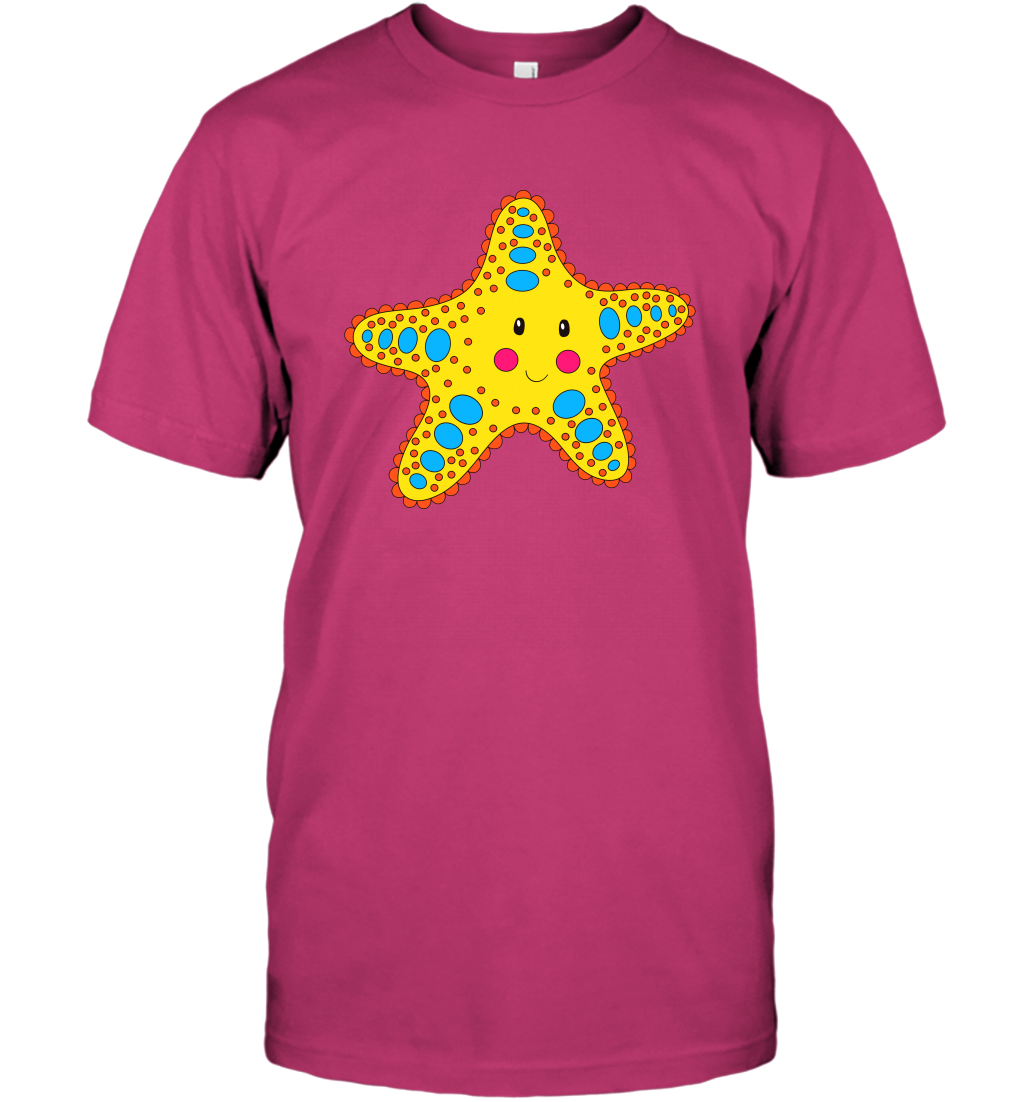 Starfish Summer Beaches Shirt T-Shirt T-Shirt Heliconia