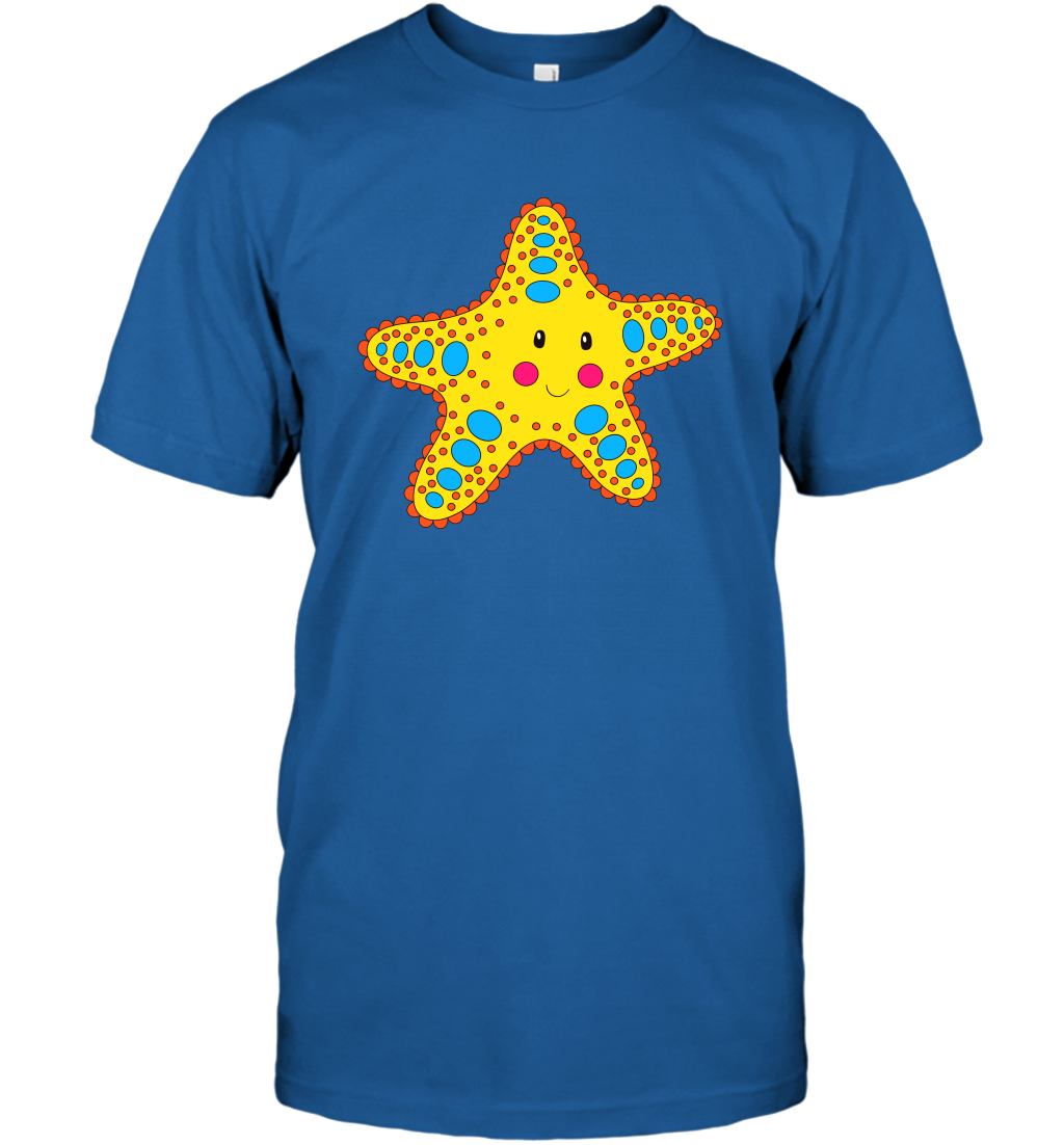 Starfish Summer Beaches Shirt T-Shirt T-Shirt Royal