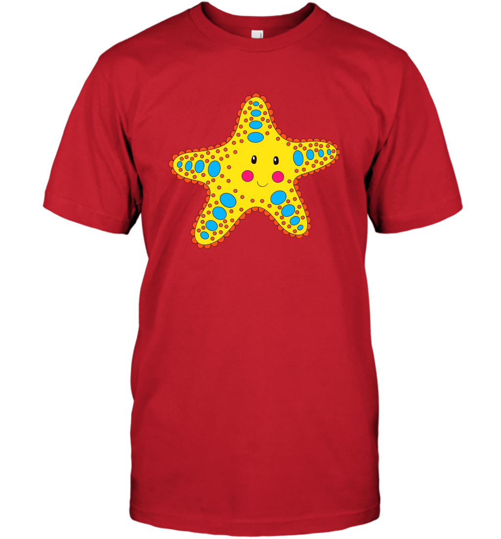 Starfish Summer Beaches Shirt T-Shirt T-Shirt Red