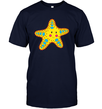 Starfish Summer Beaches Shirt T-Shirt T-Shirt Navy