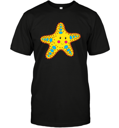Starfish Summer Beaches Shirt T-Shirt T-Shirt Black