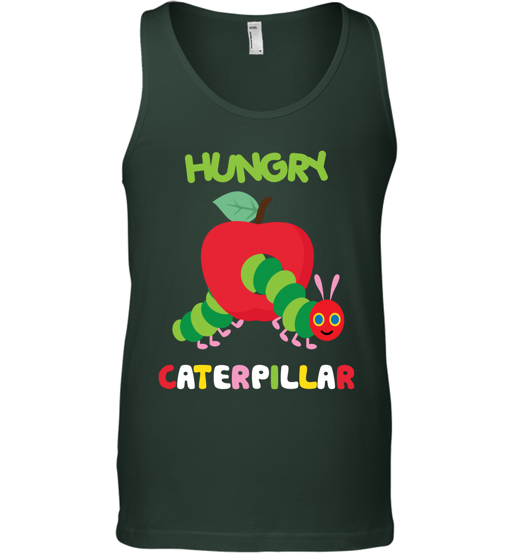 Hungry Caterpillar Funny Shirt Tank Top Tank Top Forest Green