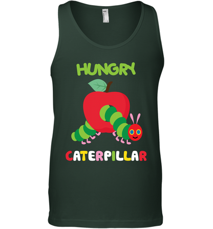Hungry Caterpillar Funny Shirt Tank Top Tank Top Forest Green