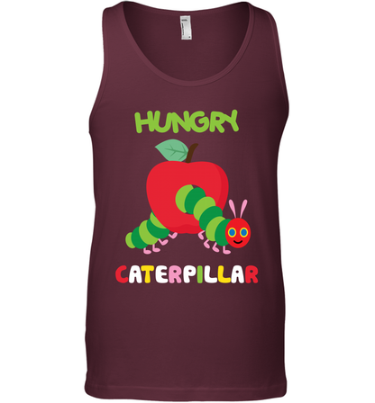 Hungry Caterpillar Funny Shirt Tank Top Tank Top Maroon
