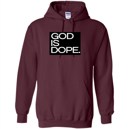 Christian T-shirt God Is Dope T-shirt Maroon