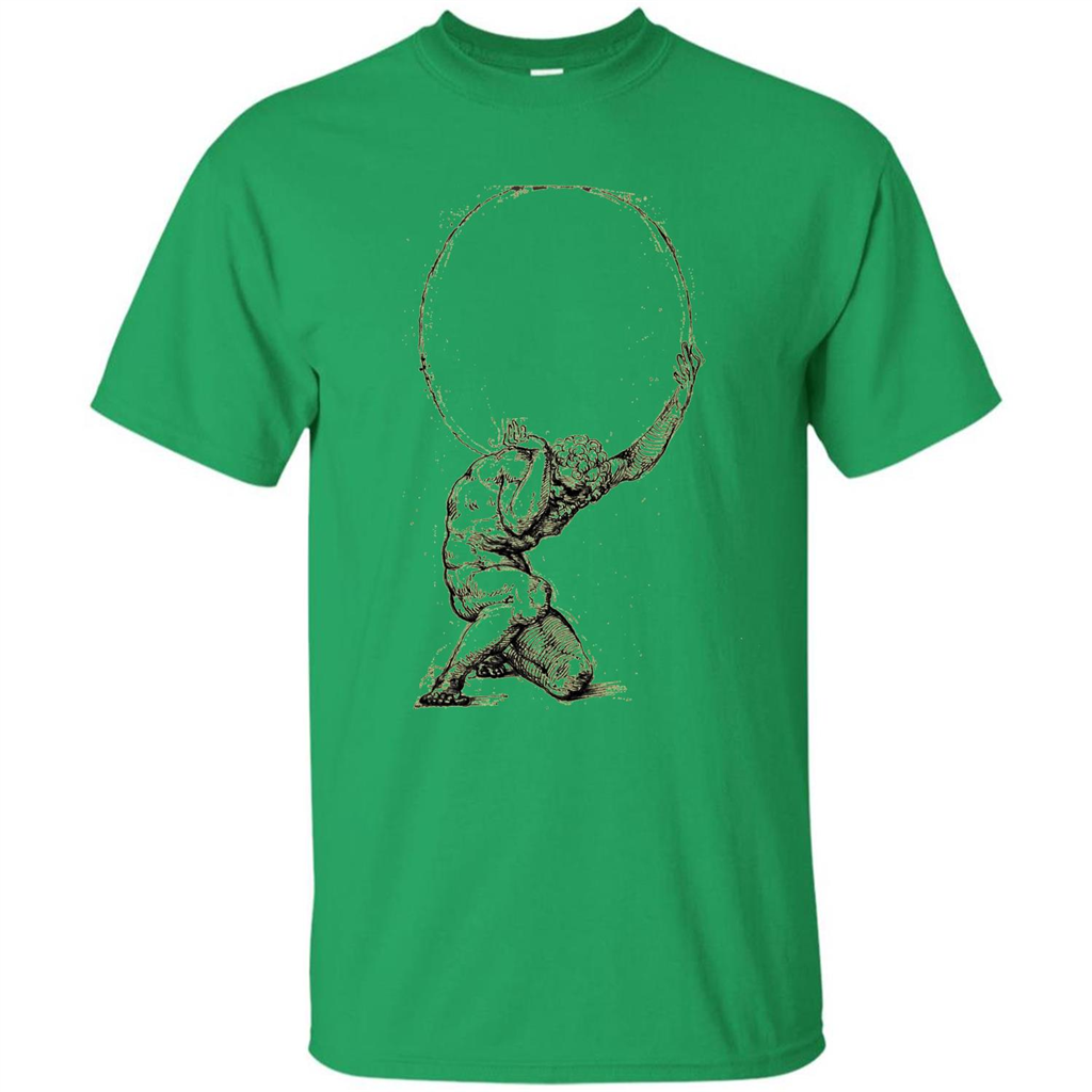 Atlas Greek Mythology Greece T-Shirt Irish Green